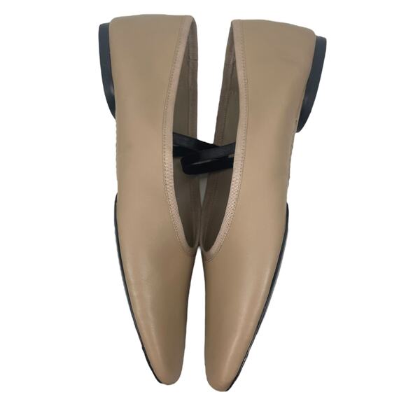 Vince Vivian Nappa Leather Mary Jane Flats Taupe Clay Size 8.5M - Picture 7 of 14